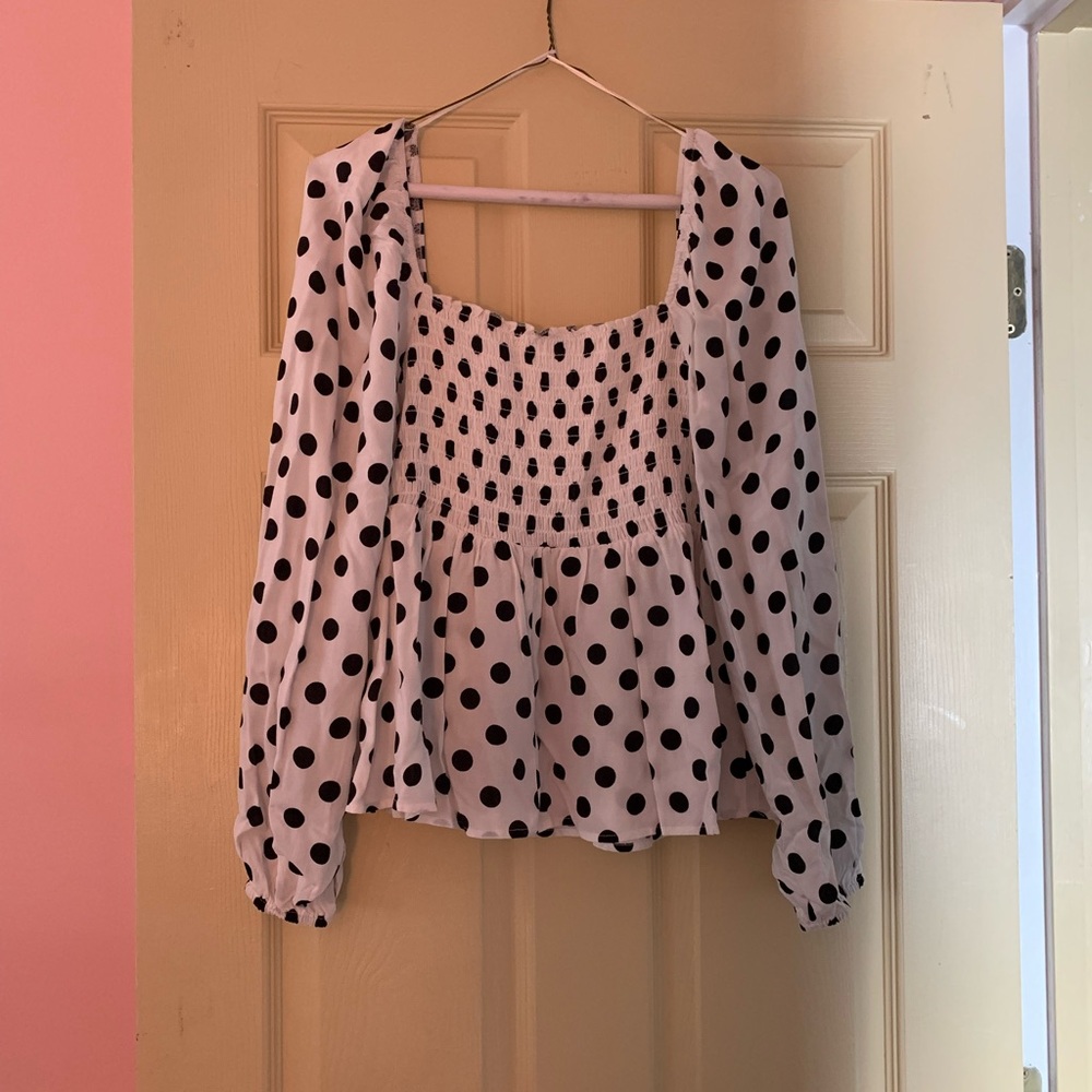 Mi Ami Polka Dot Shirt - Size XL